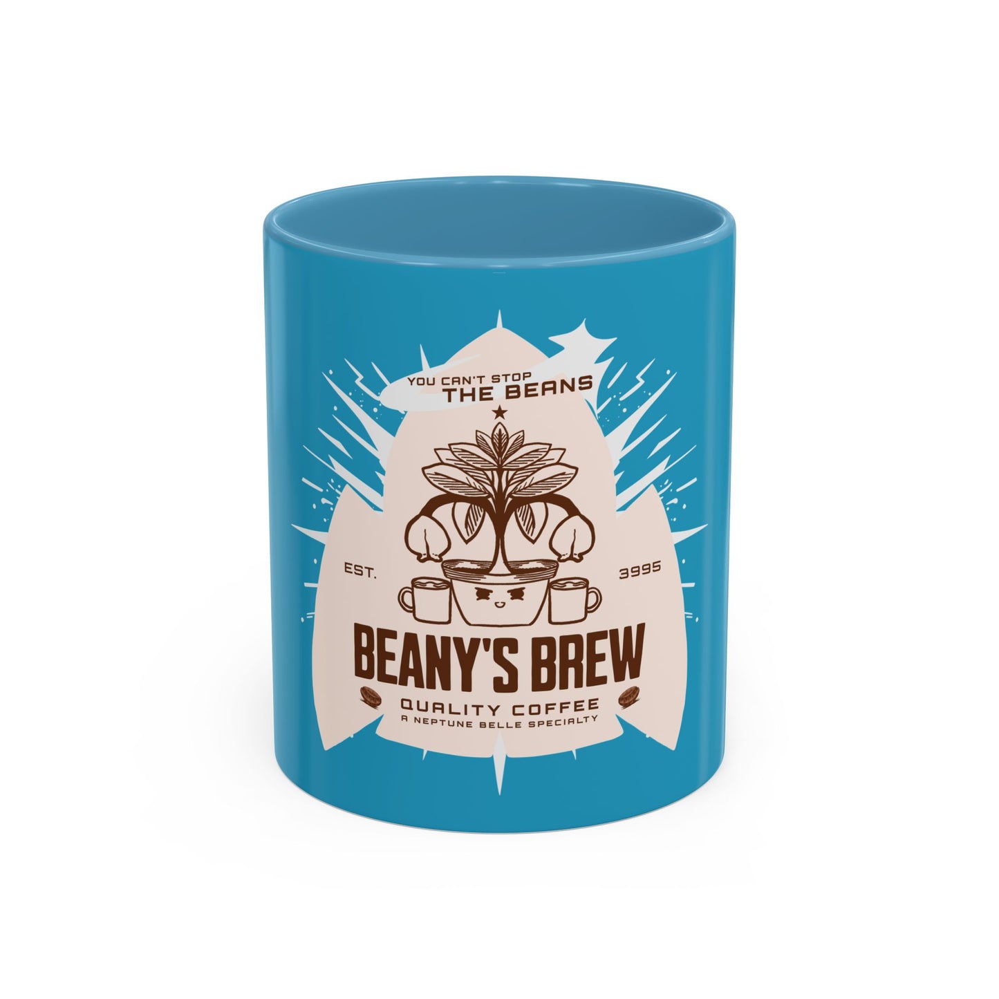 COFFEE MUG: Beany's Brew (Turquoise Variant)
