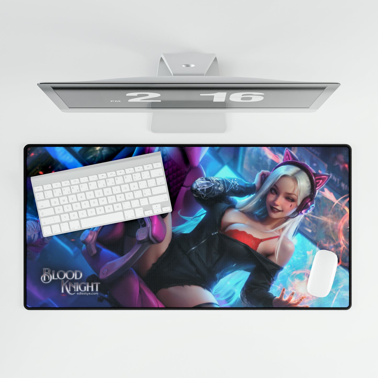 DESK MAT: Blood Knight: Scepter of Bone (Blood Knight #2) Cover Art - SLIGHTLY SPICIER VARIANT