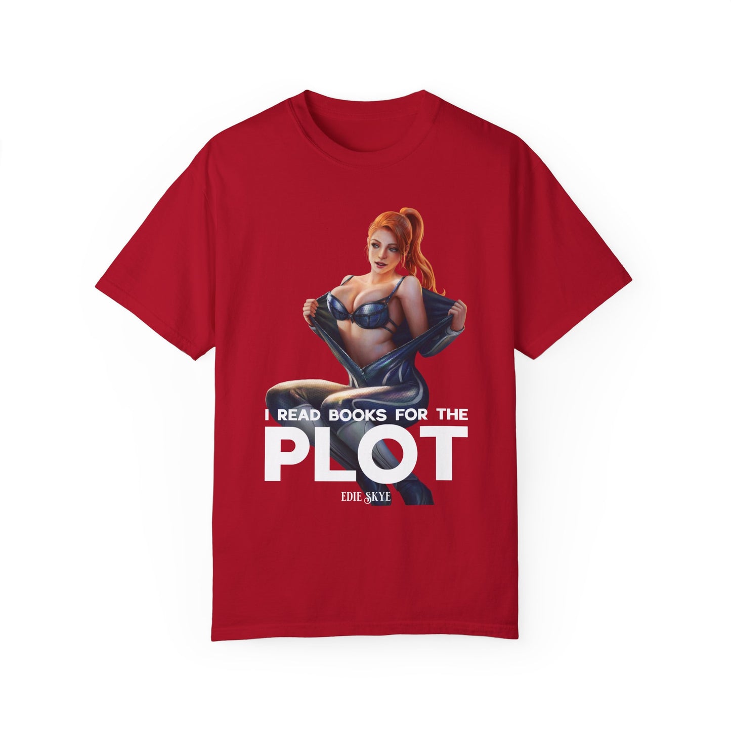 T-Shirt: I Read Books for the Plot (Ember Version)