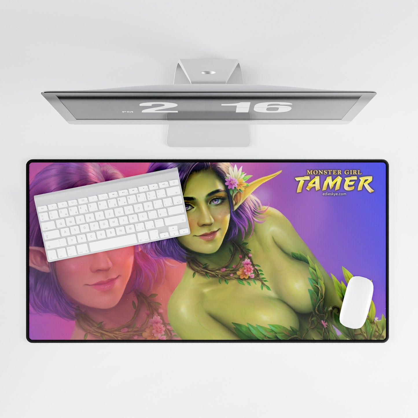 DESK MAT: I Power Up With Every Monster Girl I Defeat! (Monster Girl Tamer #1) Cover Art - GLAMOUR SHOT VARIANT