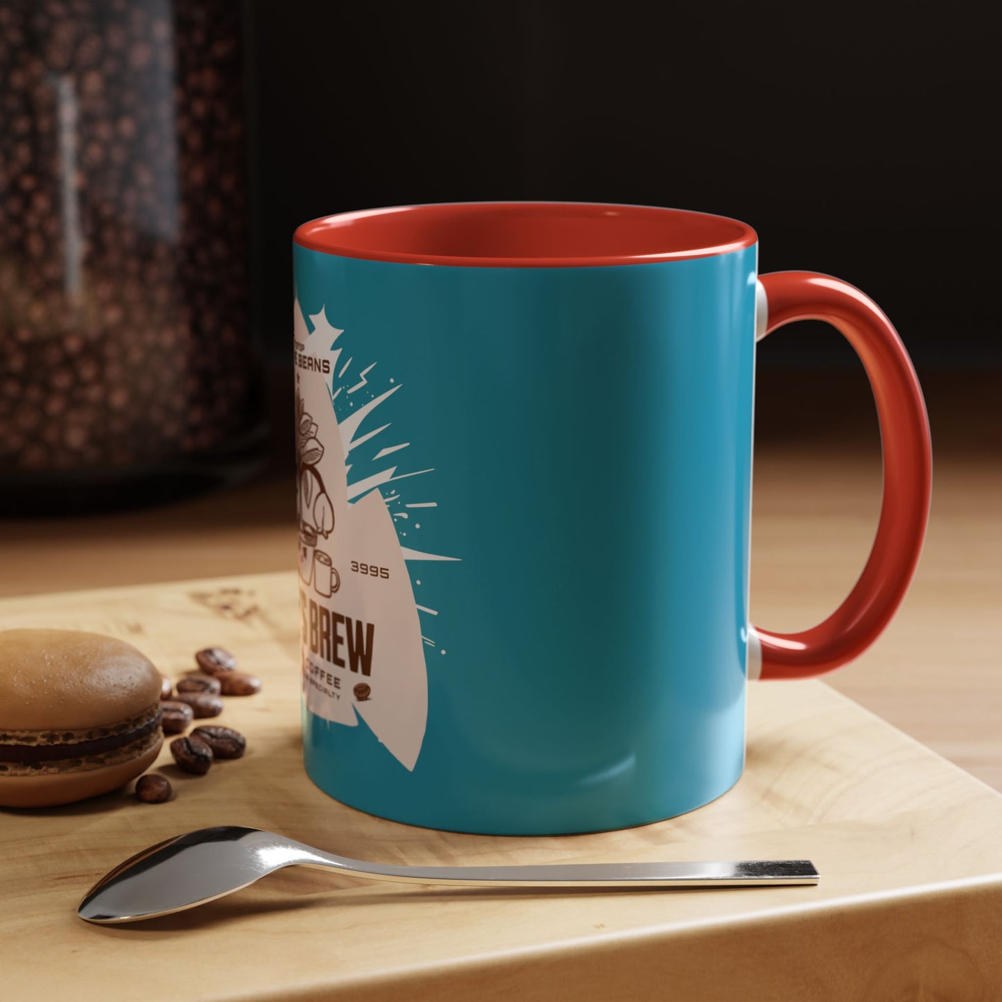 COFFEE MUG: Beany's Brew (Turquoise Variant)