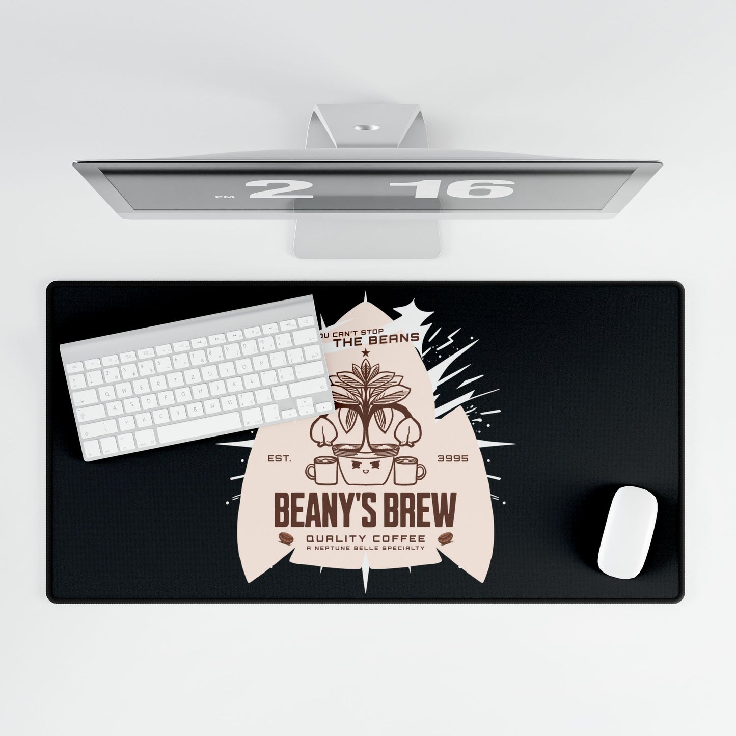 DESK MAT: Beany's Brew (Black Variant)