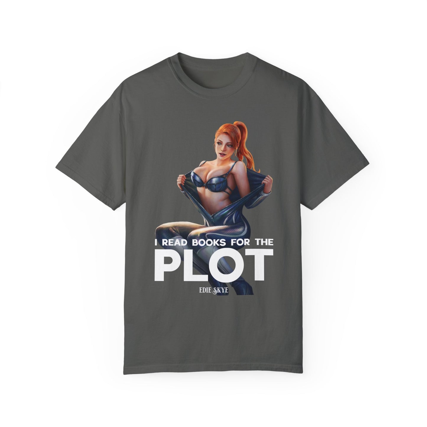 T-Shirt: I Read Books for the Plot (Ember Version)