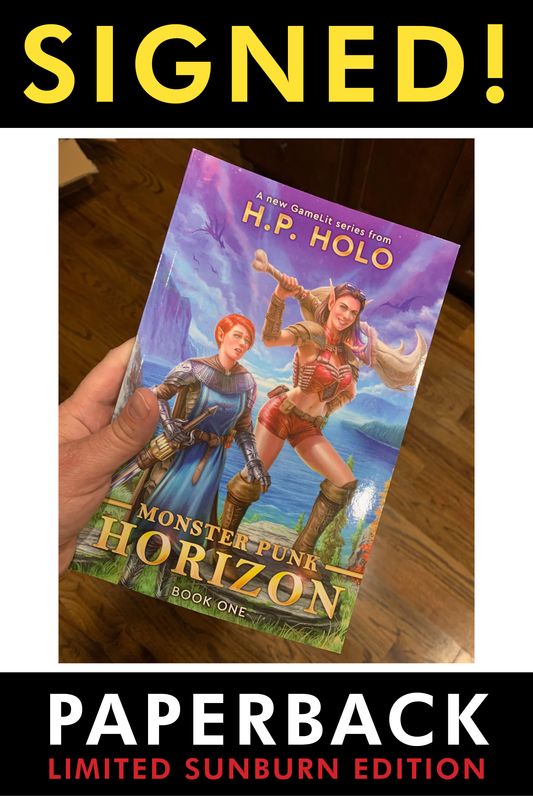 PRINT: Monster Punk Horizon (SIGNED Paperback - LIMITED SUNBURN EDITION)
