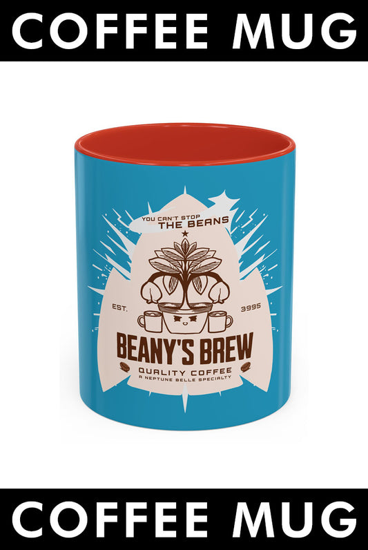 COFFEE MUG: Beany's Brew (Turquoise Variant)