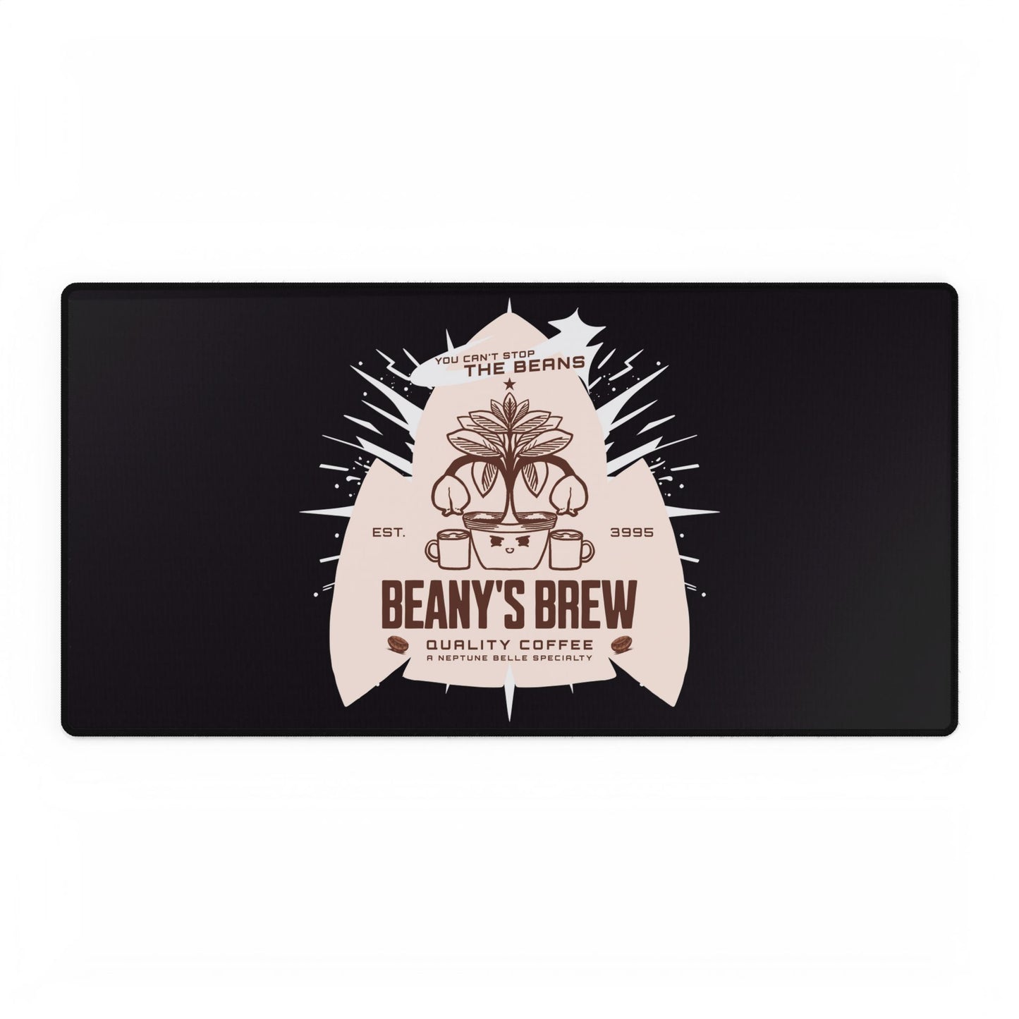 DESK MAT: Beany's Brew (Black Variant)
