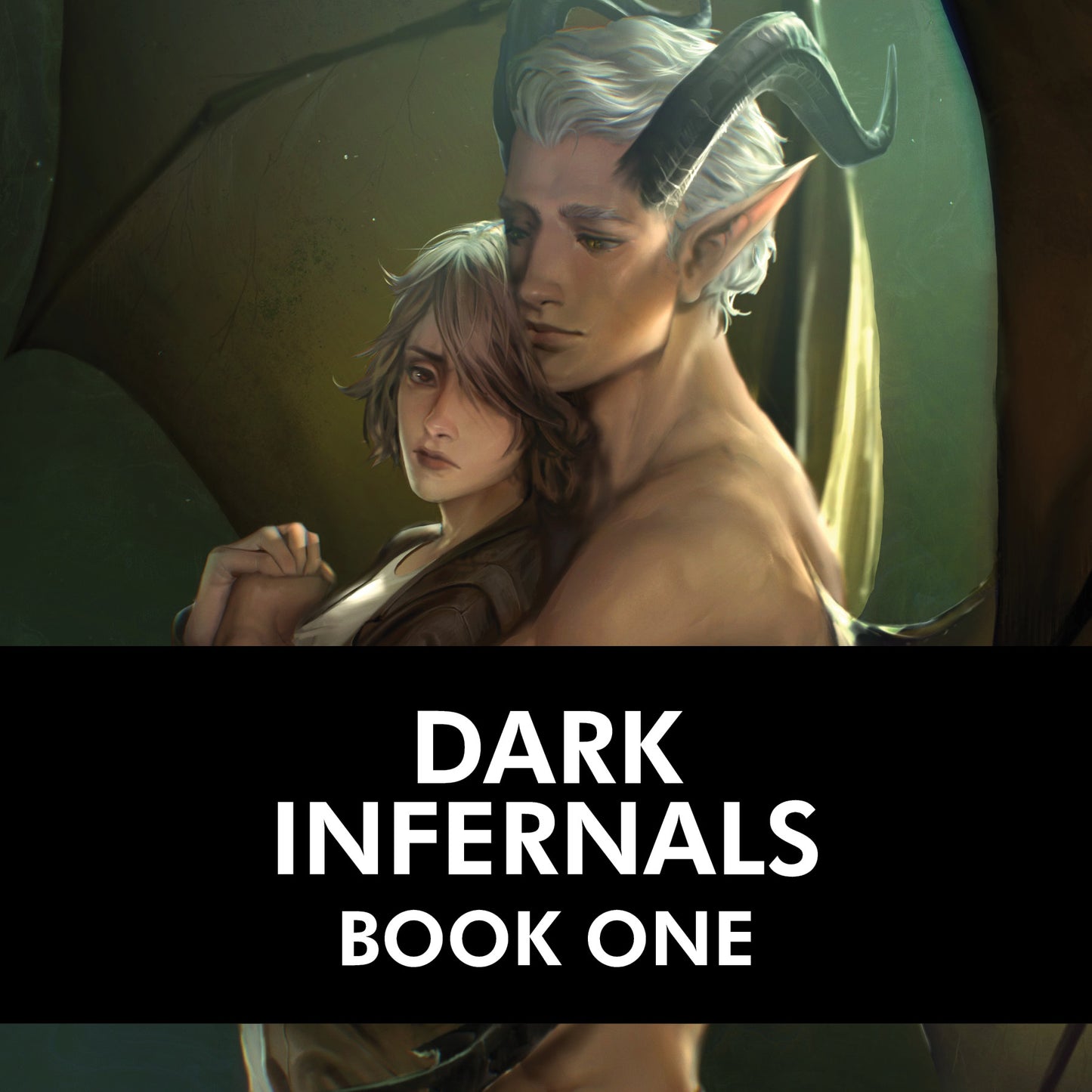 SIGNED NUMBERED PRINT: Into the Arms of the Demon (Dark Infernals #1) PAPERBACK (3D Silver Foil & Painted Edges Premium Edition)