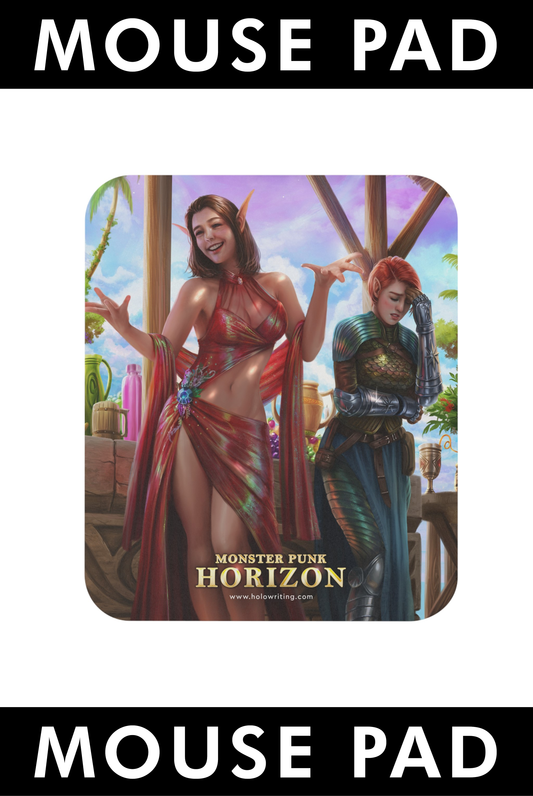 MOUSE PAD: Isekai Skies (Monster Punk Horizon #2) Cover Art