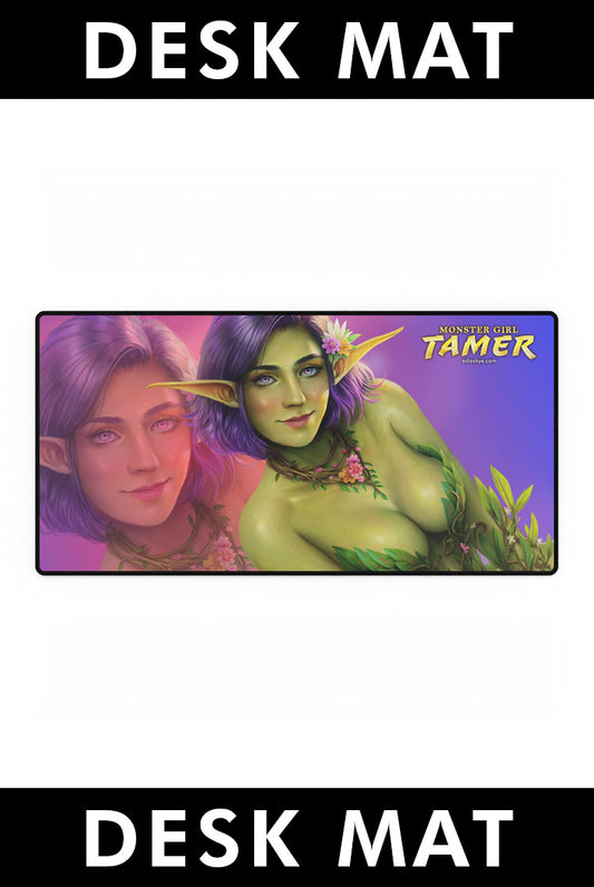 DESK MAT: I Power Up With Every Monster Girl I Defeat! (Monster Girl Tamer #1) Cover Art - GLAMOUR SHOT VARIANT
