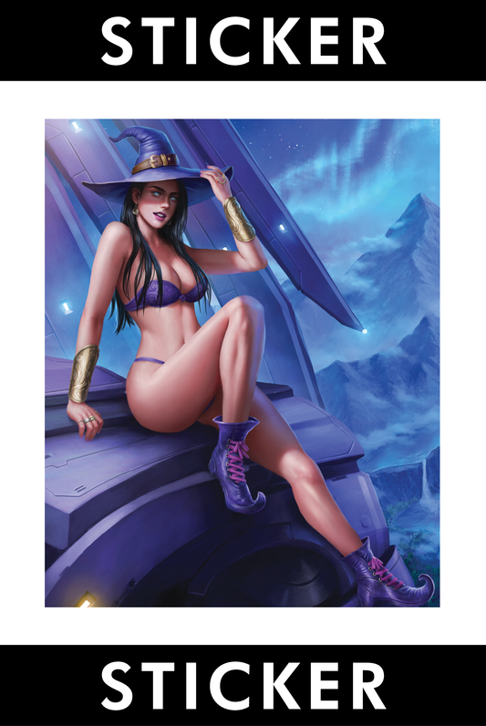 VINYL STICKER: Titan Mage Apocalypse (Titan Mage #5) SPICY VARIANT Front Cover Art