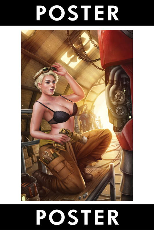 POSTER: Titan Mage Dragon (Titan Mage #3) Cover Art (SPICY VARIANT)