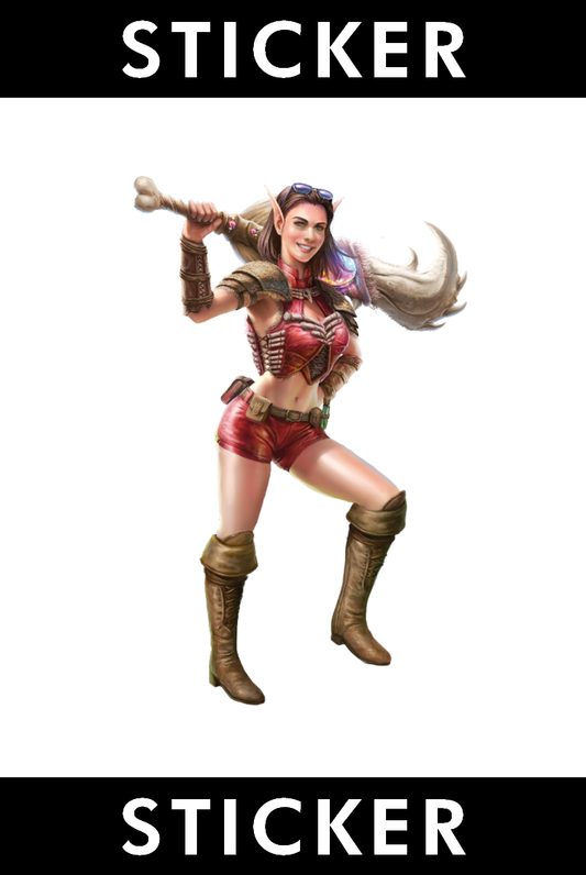 VINYL STICKER: Ignifex Hot Pants Jaz