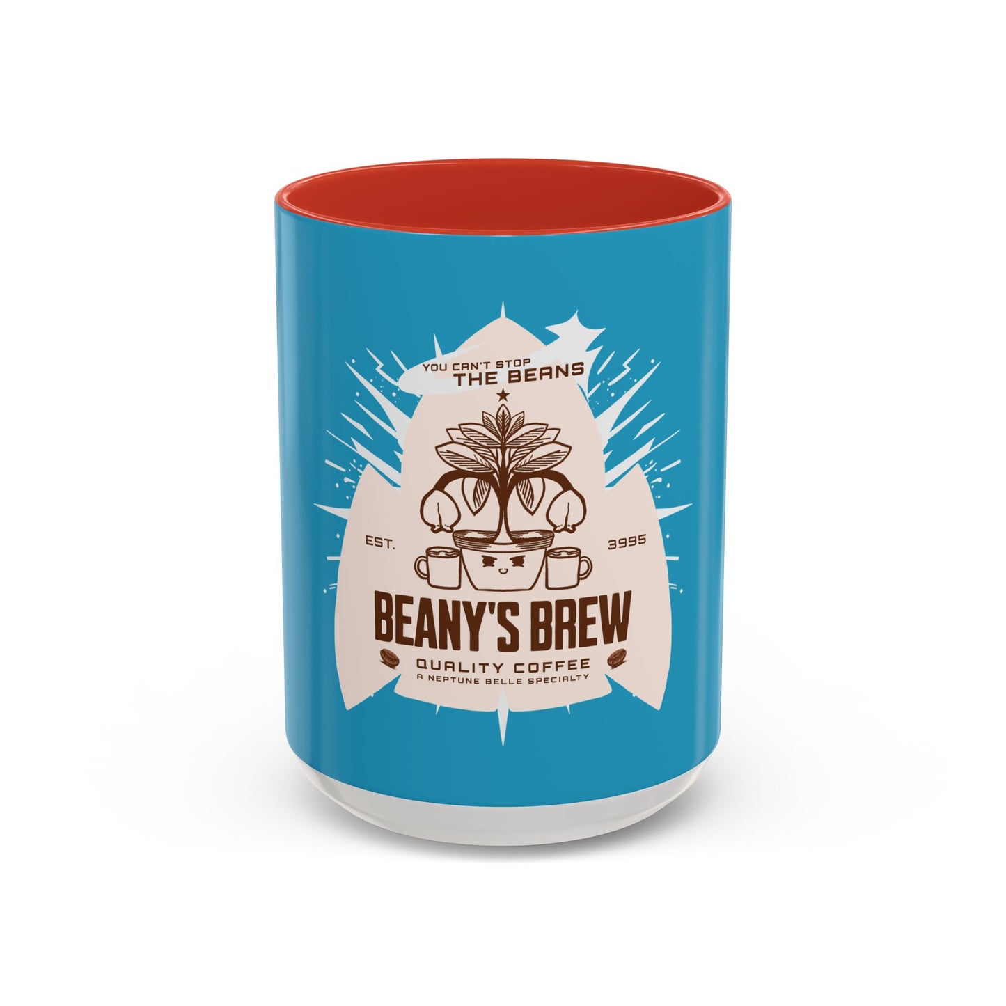 COFFEE MUG: Beany's Brew (Turquoise Variant)