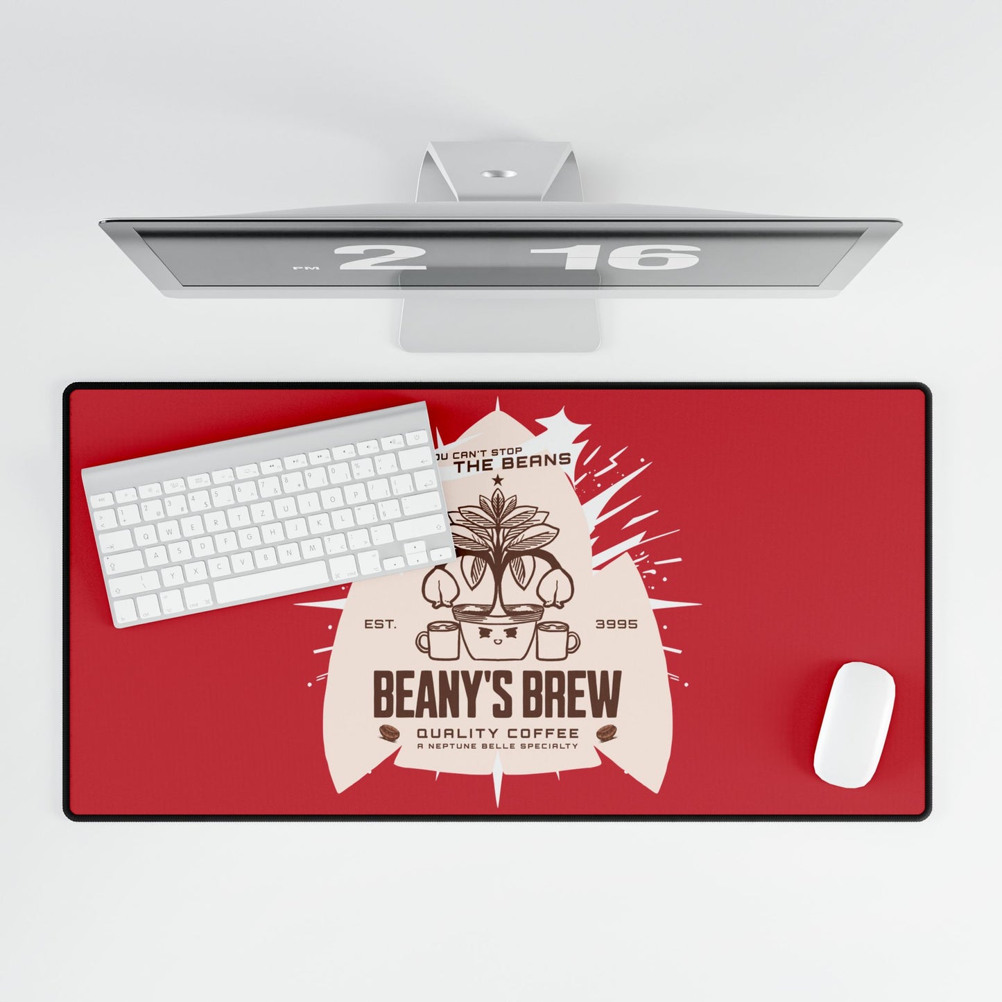 DESK MAT: Beany's Brew (Red Variant)