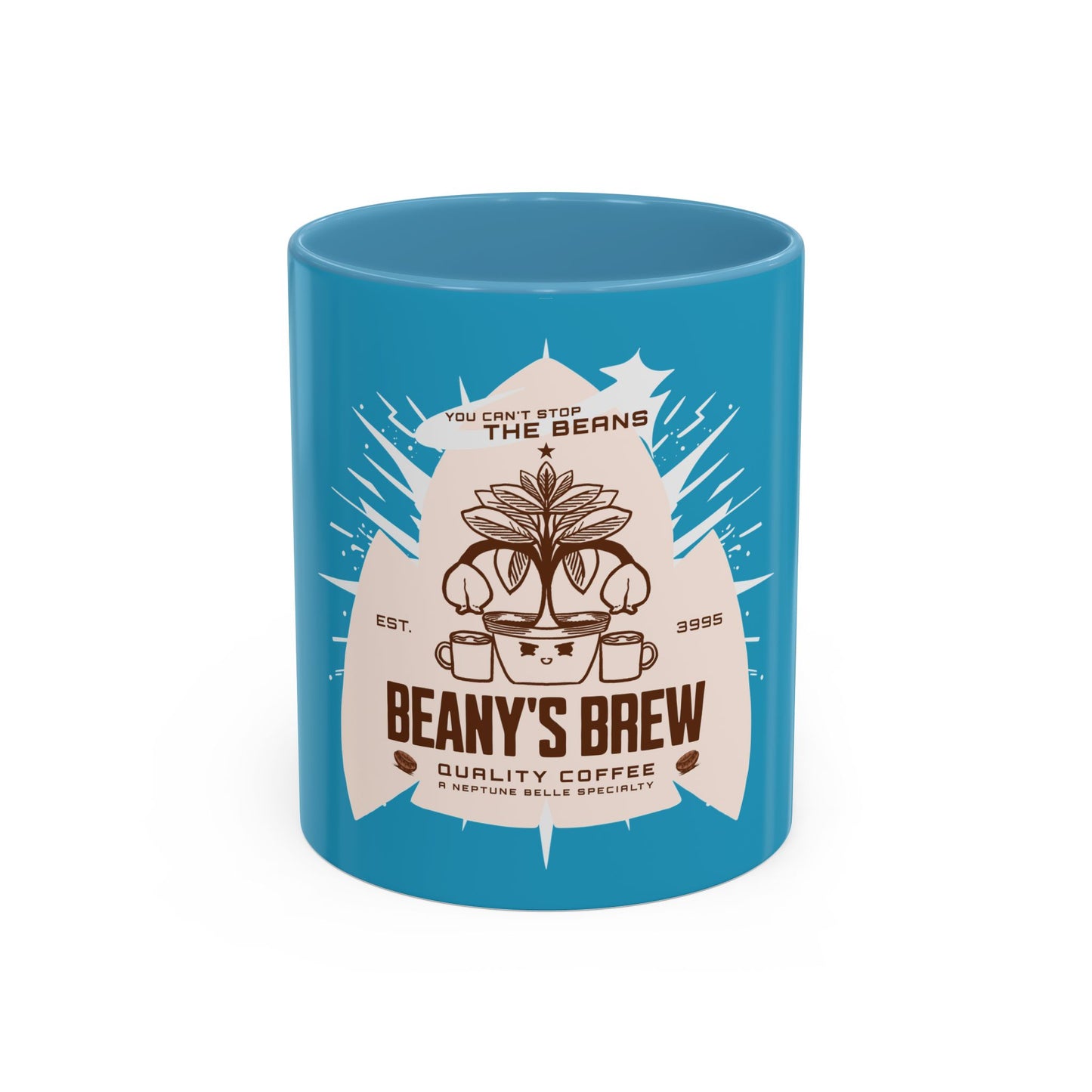 COFFEE MUG: Beany's Brew (Turquoise Variant)