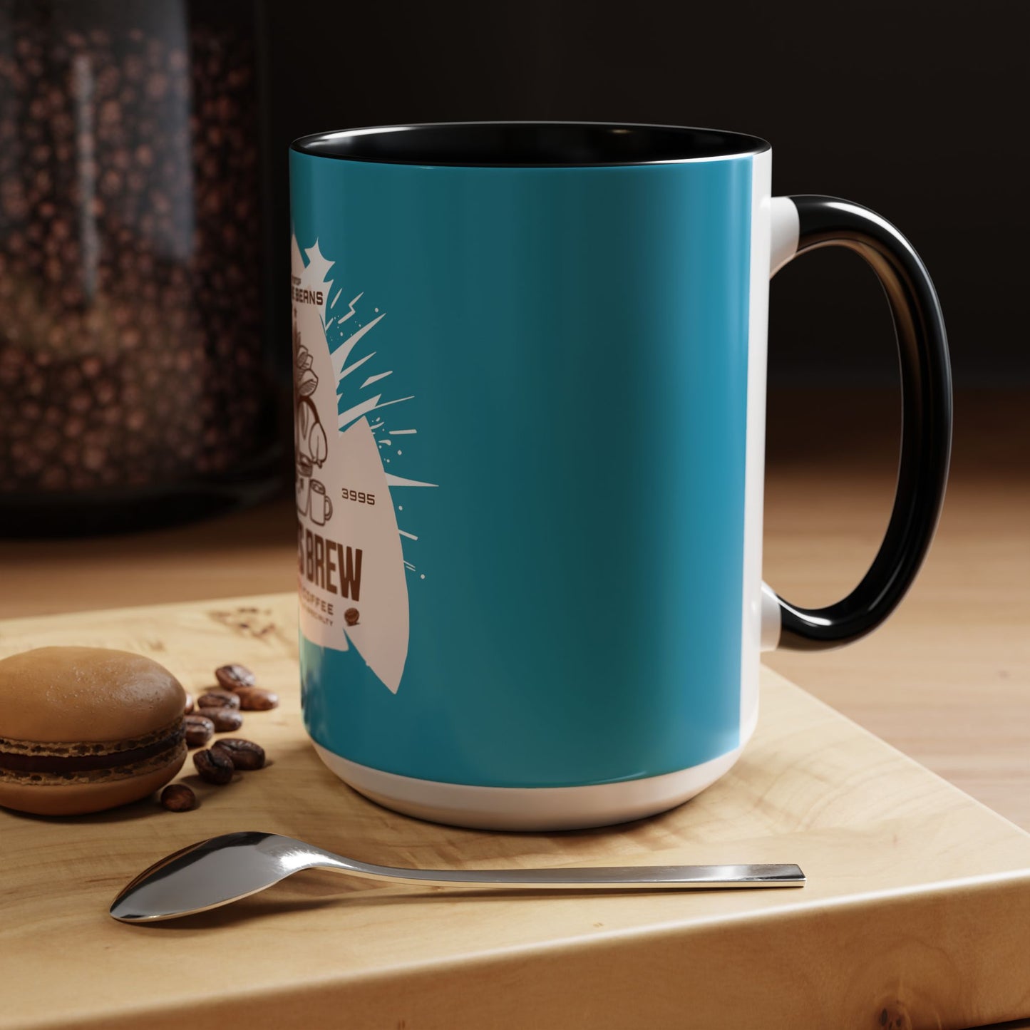 COFFEE MUG: Beany's Brew (Turquoise Variant)