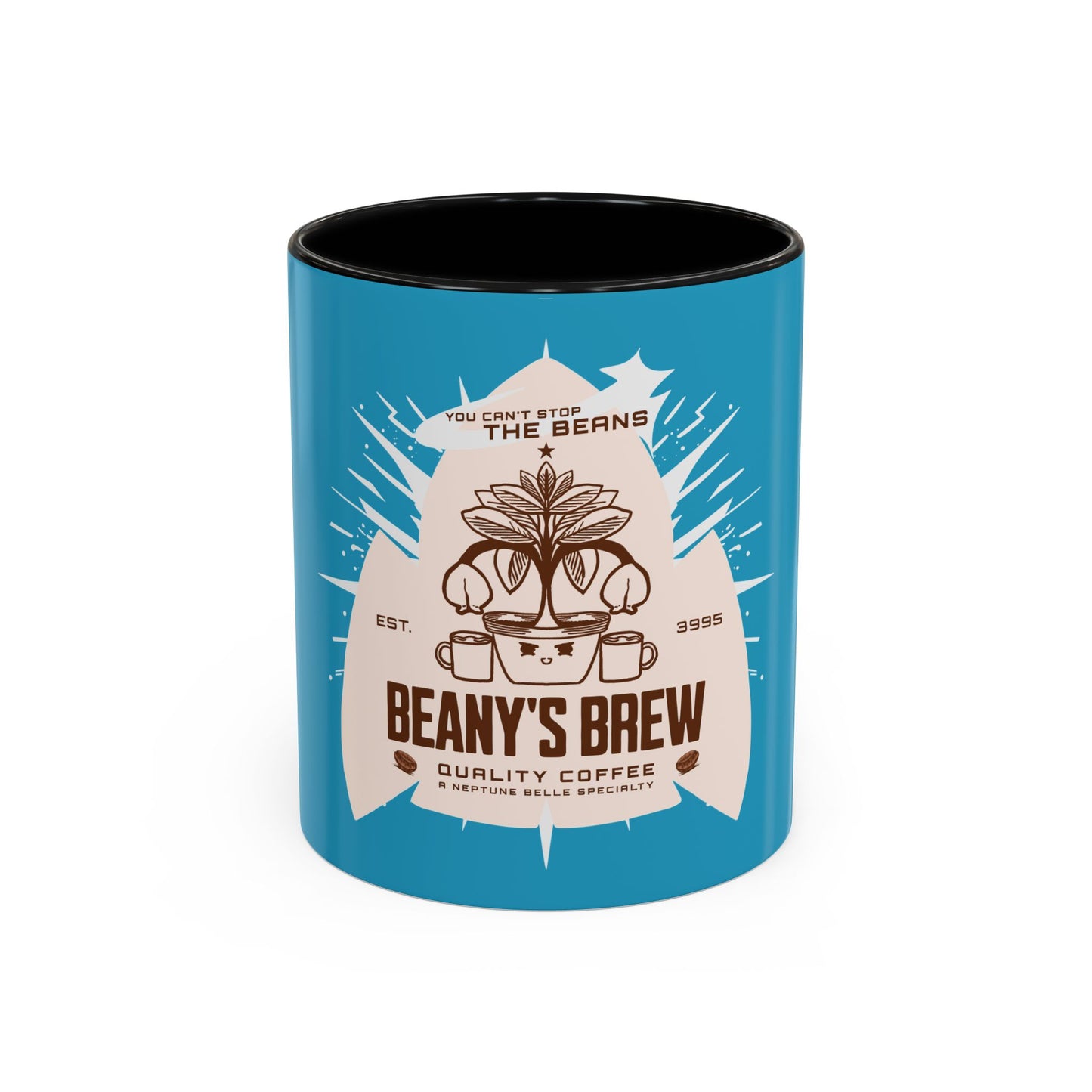 COFFEE MUG: Beany's Brew (Turquoise Variant)