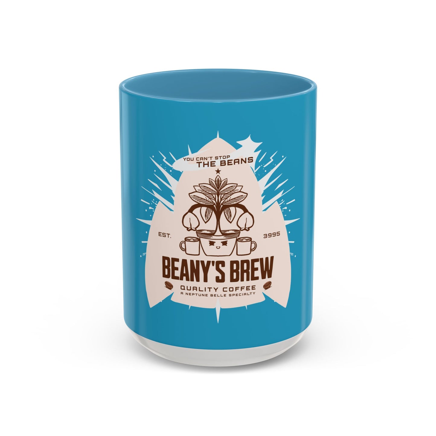 COFFEE MUG: Beany's Brew (Turquoise Variant)