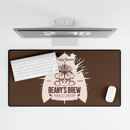 DESK MAT: Beany's Brew (Brown Variant)