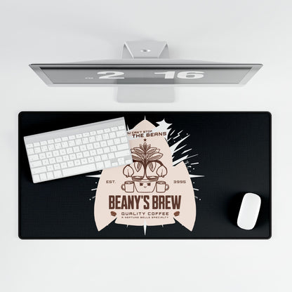 DESK MAT: Beany's Brew (Black Variant)