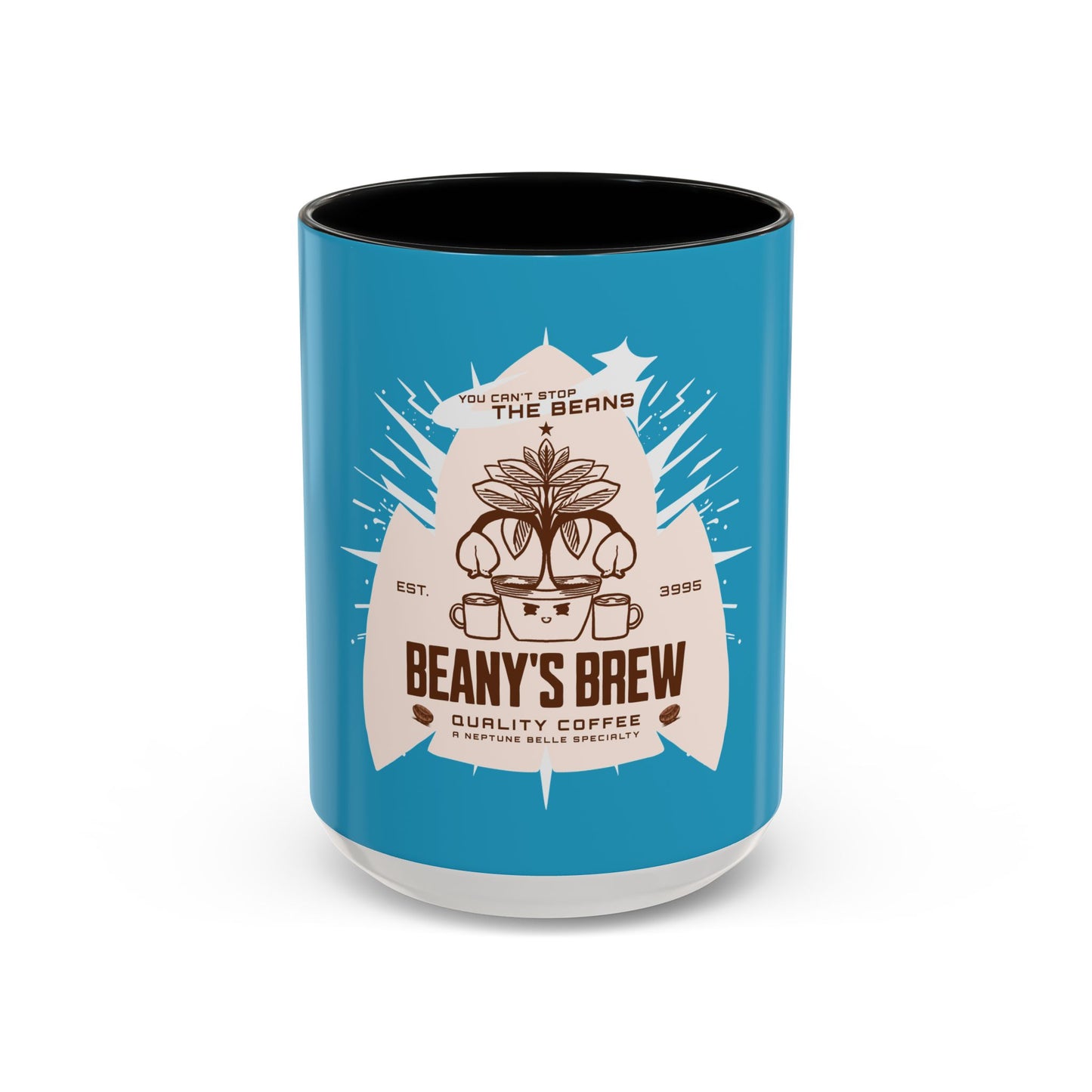 COFFEE MUG: Beany's Brew (Turquoise Variant)