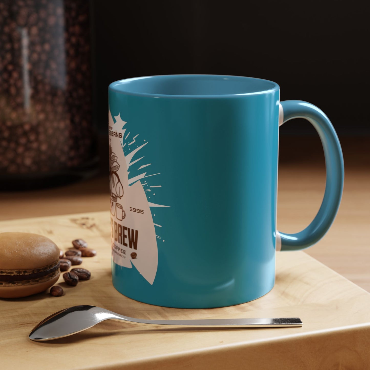 COFFEE MUG: Beany's Brew (Turquoise Variant)