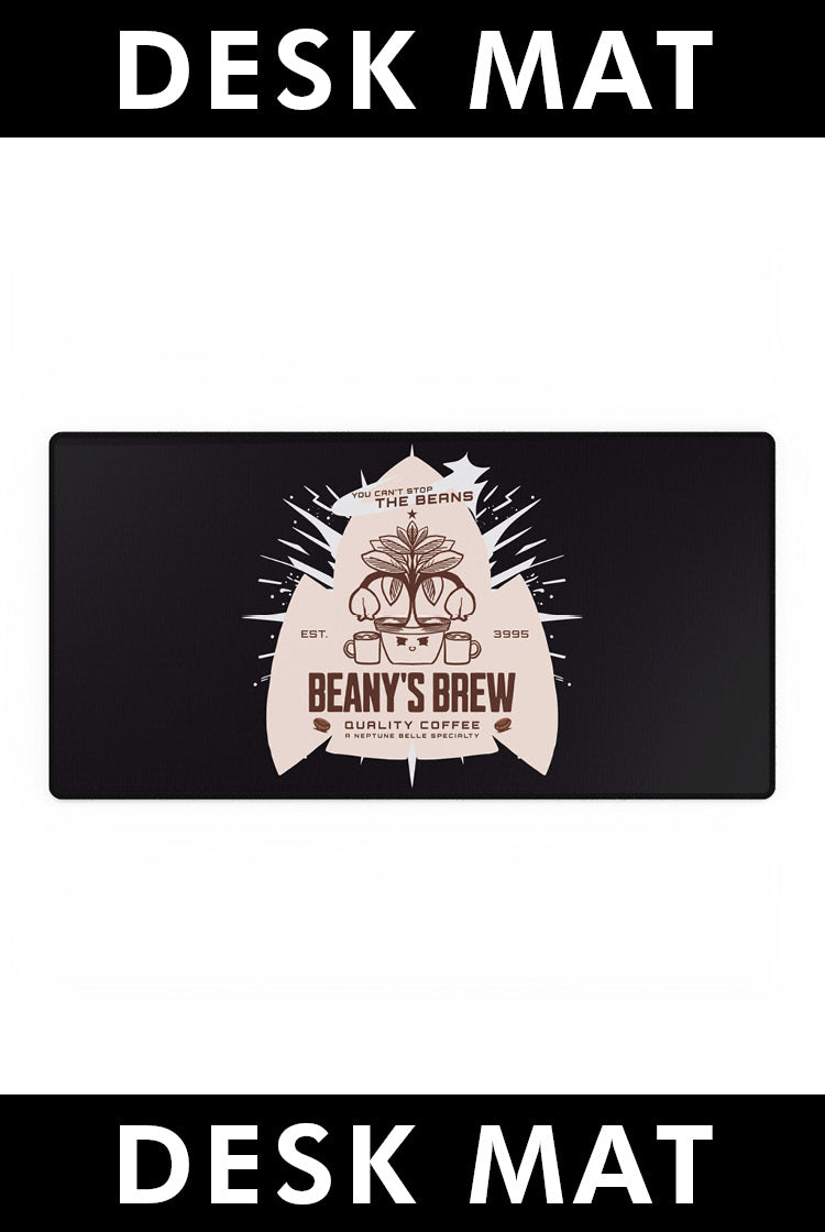 DESK MAT: Beany's Brew (Black Variant)