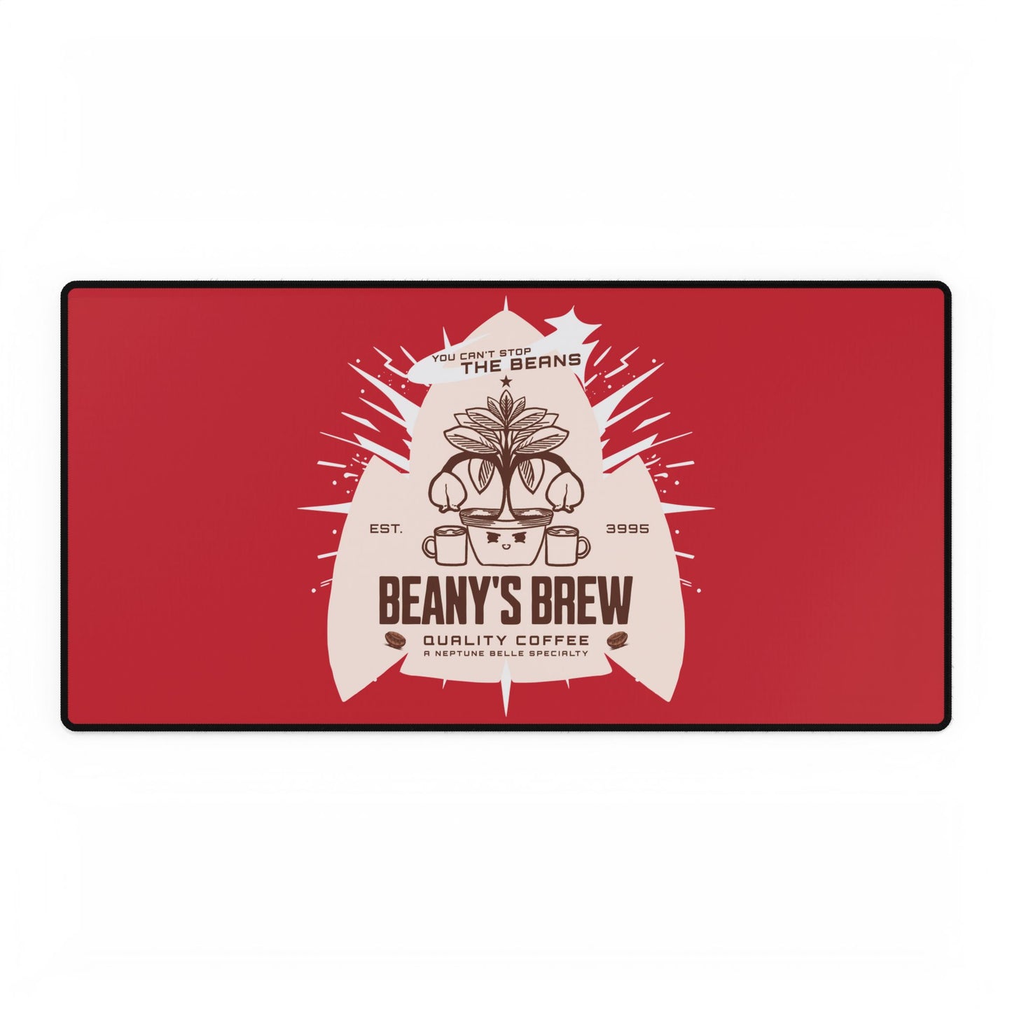 DESK MAT: Beany's Brew (Red Variant)