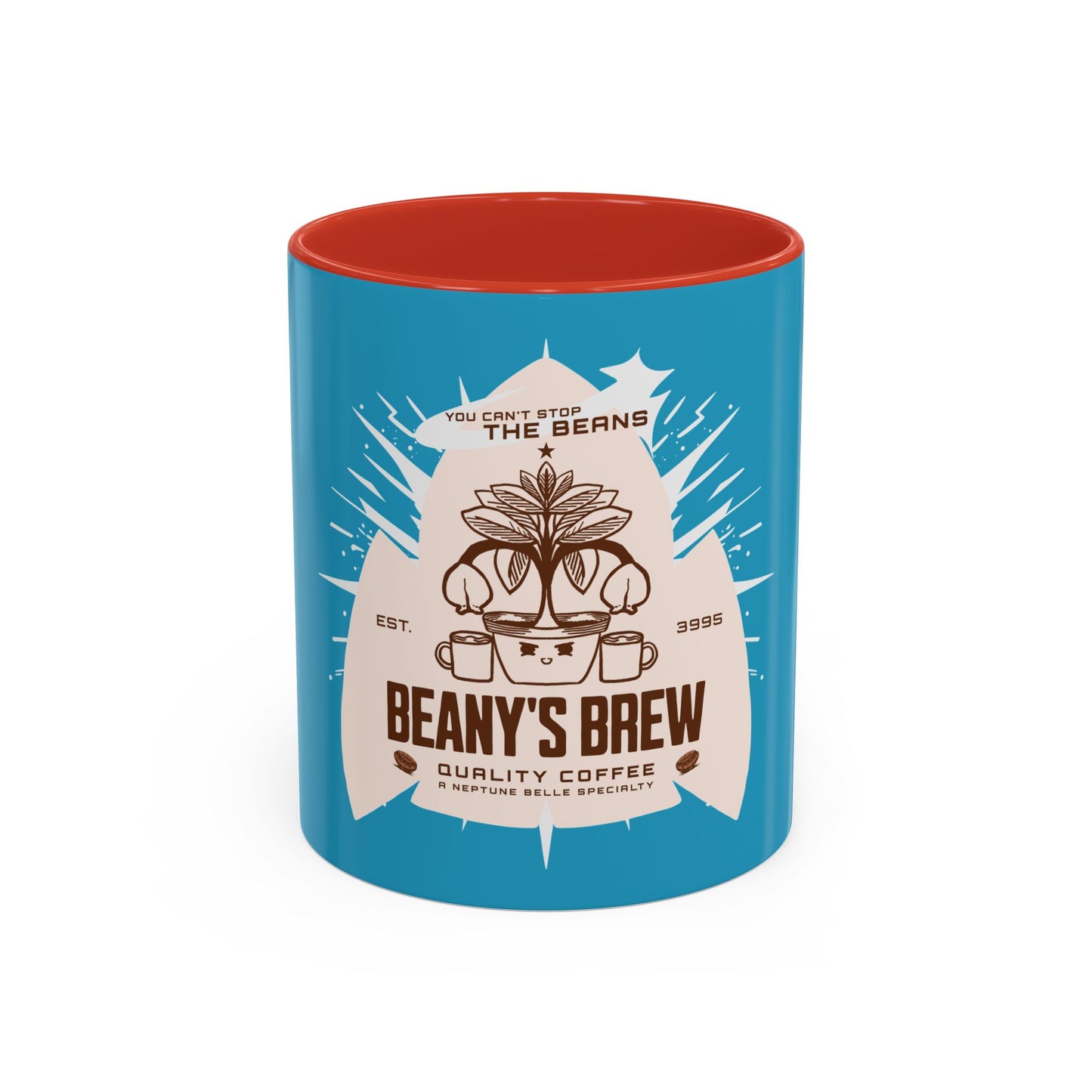 COFFEE MUG: Beany's Brew (Turquoise Variant)