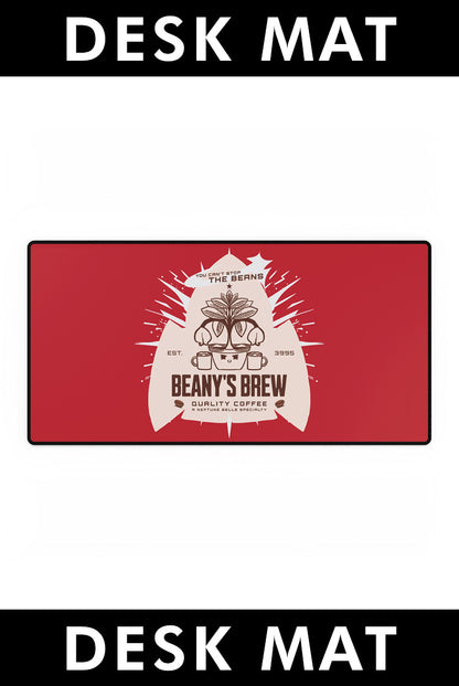 DESK MAT: Beany's Brew (Red Variant)