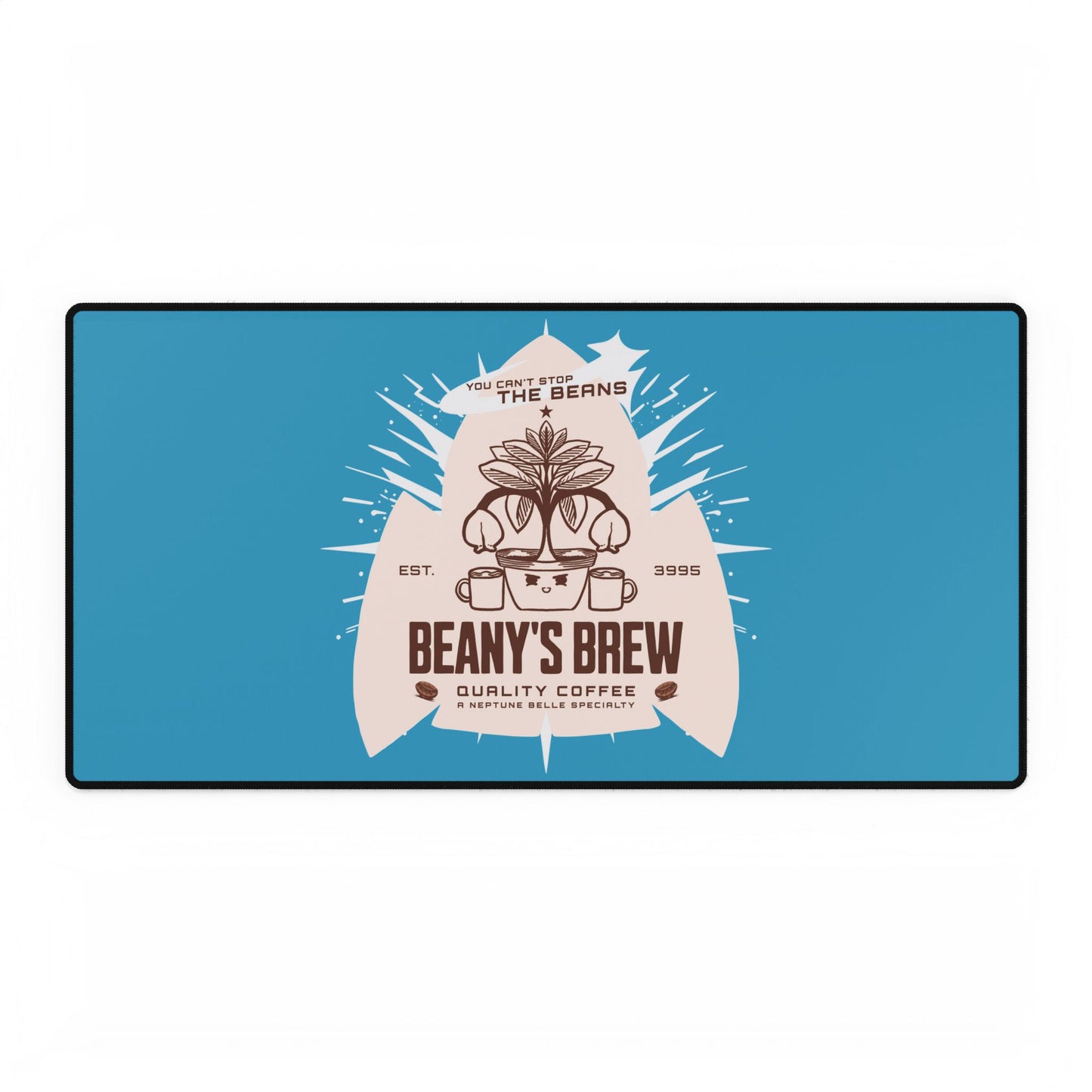 DESK MAT: Beany's Brew (Turquoise Variant)