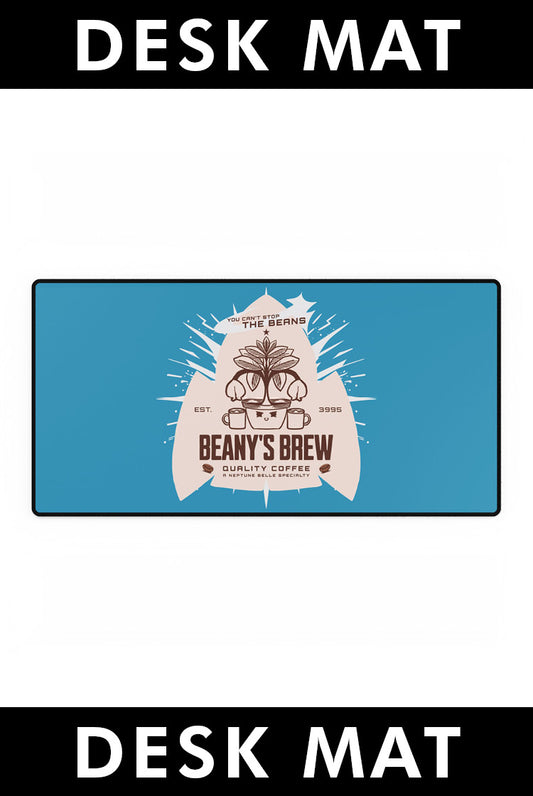 DESK MAT: Beany's Brew (Turquoise Variant)