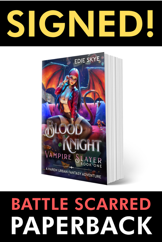 SIGNED PRINT [BATTLE SCARRED]: Blood Knight: Vampire Slayer (Paperback)