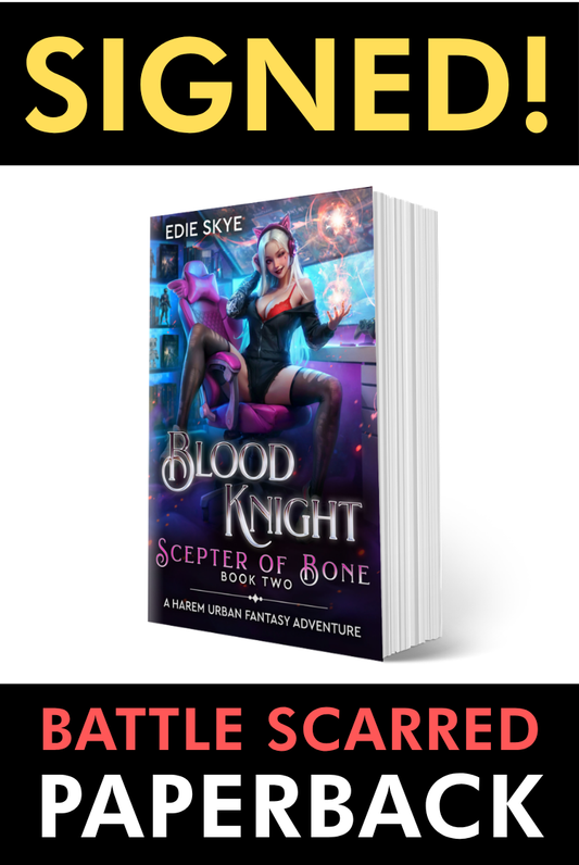 SIGNED PRINT [BATTLE SCARRED]: Blood Knight: Scepter of Bone (Paperback)