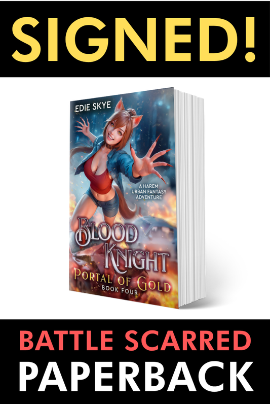 SIGNED PRINT [BATTLE SCARRED]: Blood Knight: Portal of Gold (Paperback)