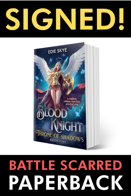 SIGNED PRINT [BATTLE SCARRED]: Blood Knight: Throne of Shadows (Paperback)