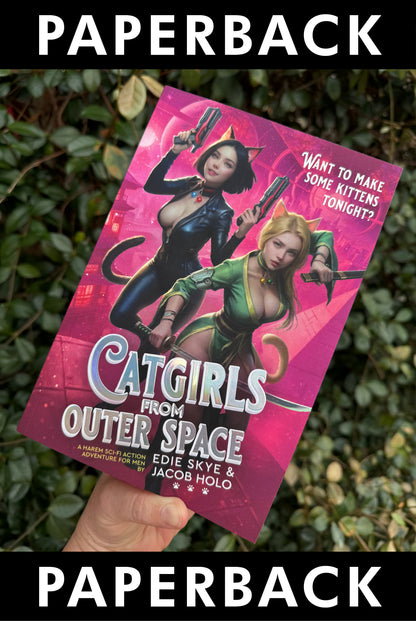 PRINT: Catgirls from Outer Space (Iridescent Foil & Painted Edges Premium Edition Paperback)