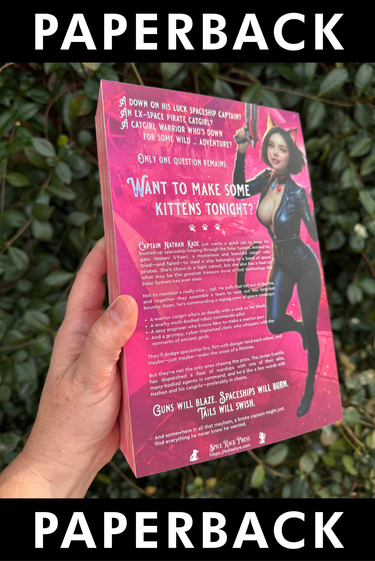 PRINT: Catgirls from Outer Space (Iridescent Foil & Painted Edges Premium Edition Paperback)