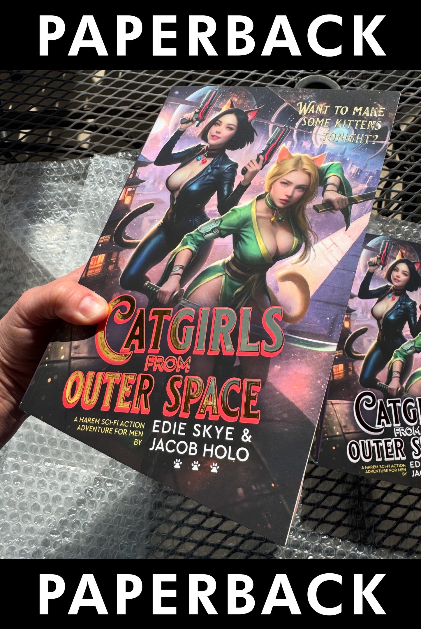 PRINT: Catgirls from Outer Space (Gold Foil & Painted Edges Premium Edition Paperback)
