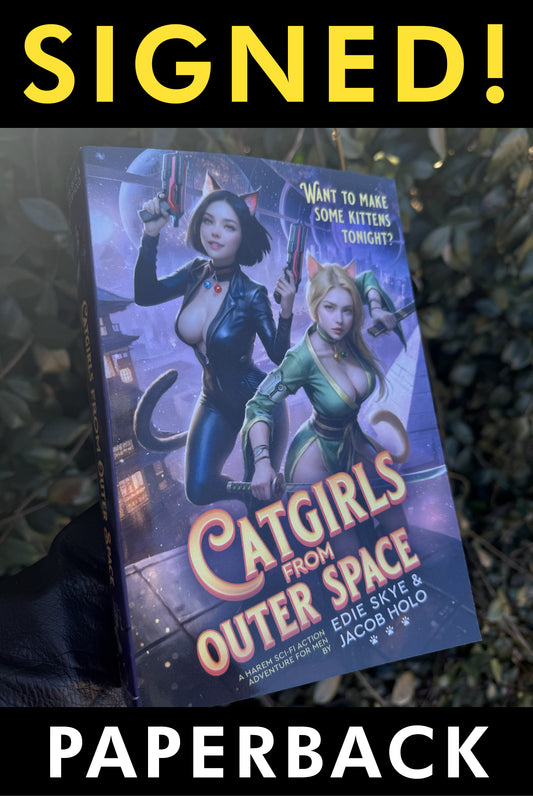 PRINT: Catgirls from Outer Space SIGNED PAPERBACK