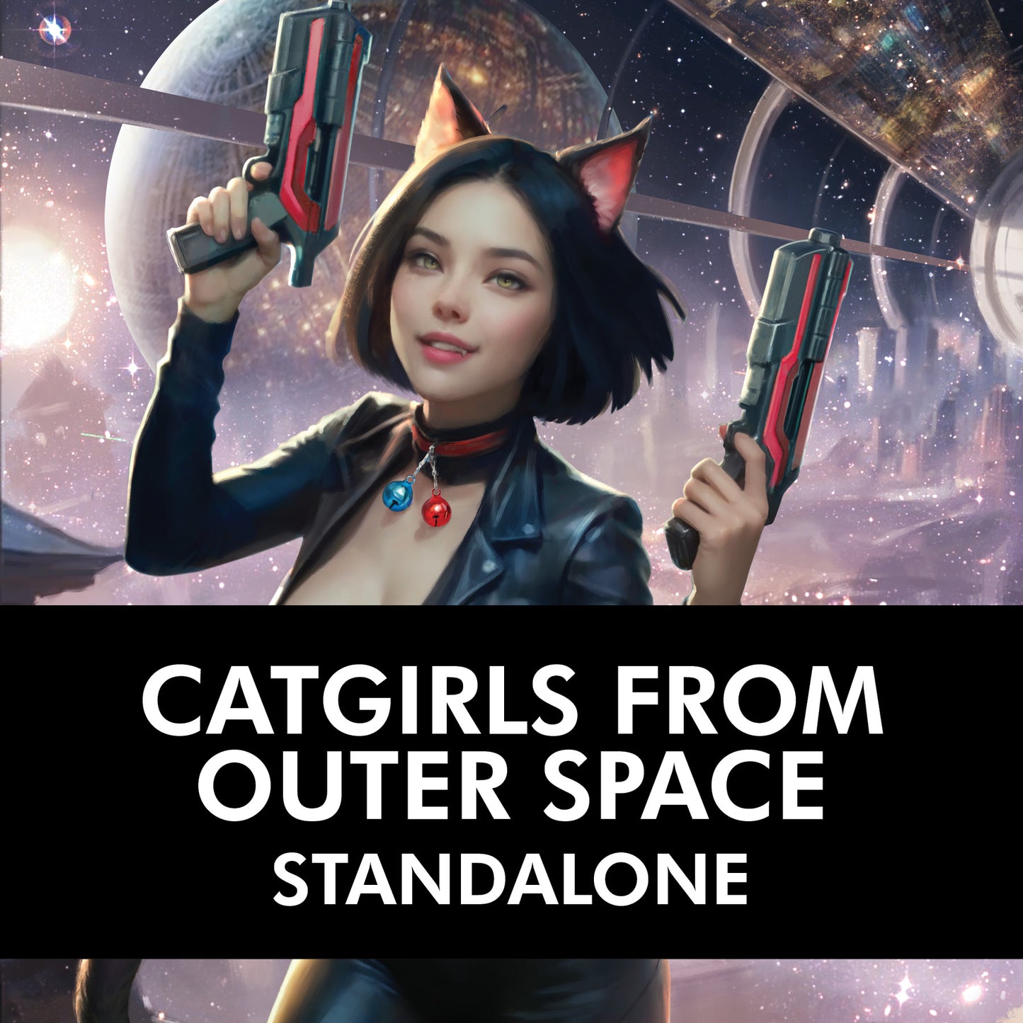 PRINT: Catgirls from Outer Space (Pink Foil & Painted Edges Premium Edition Paperback)
