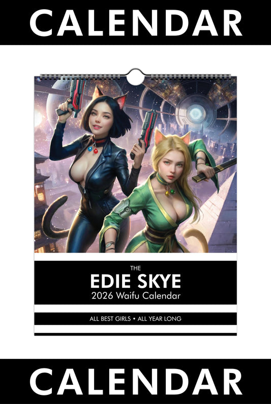 CALENDAR: The Edie Skye 2026 Waifu Calendar - All Best Girls • All Year Long - 8.5" by 11"