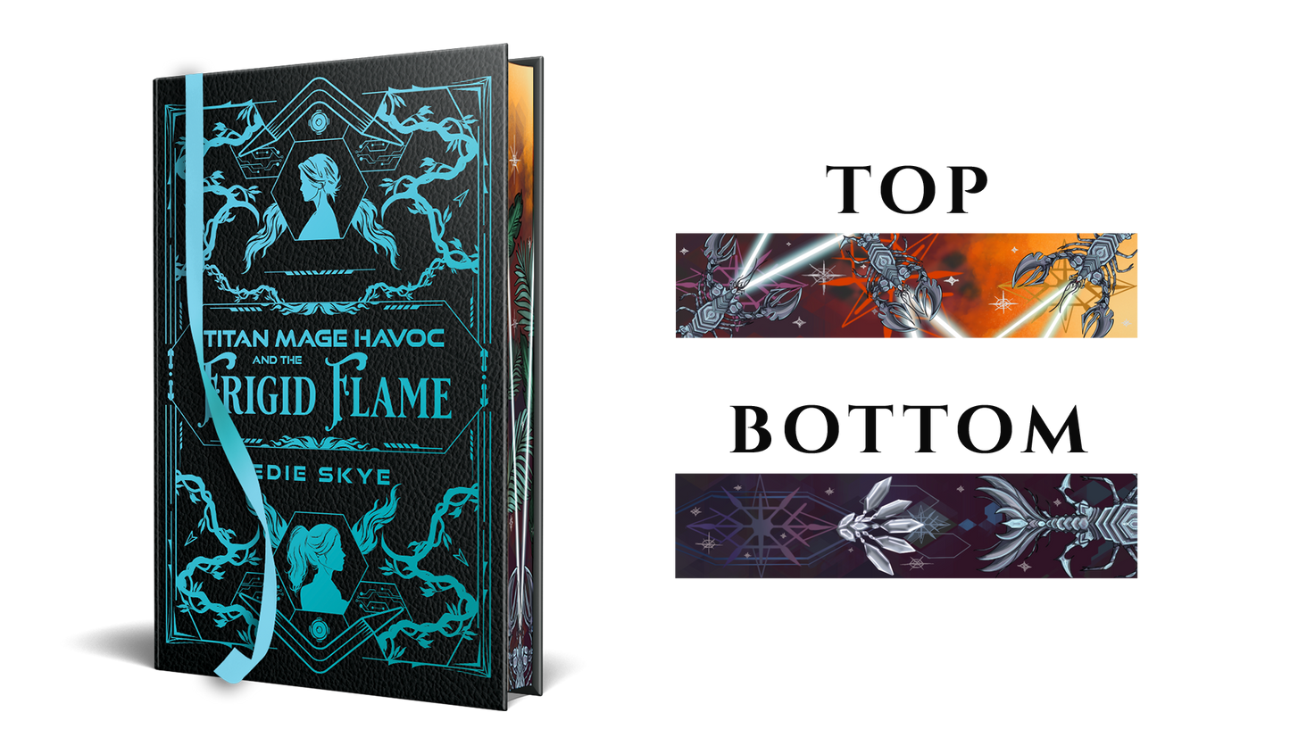 [PRE-ORDER - LATE JUNE 2026] SIGNED PRINT: Titan Mage Havoc and the Frigid Flame HARDBACK (Foil Stamped Faux Leather Painted Edges Special Edition)