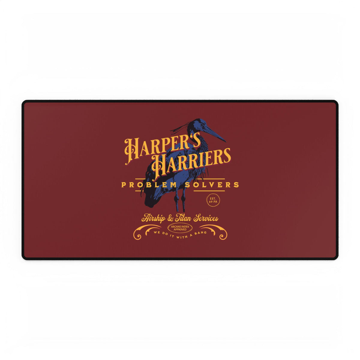 DESK MAT: Harper's Harriers Logo