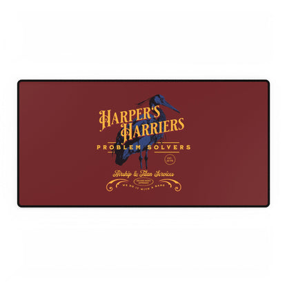 DESK MAT: Harper's Harriers Logo