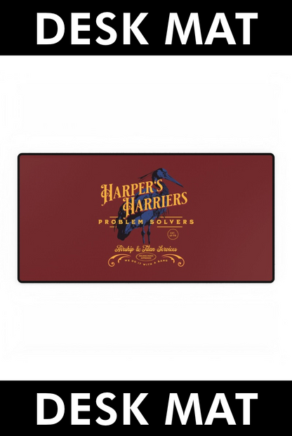 DESK MAT: Harper's Harriers Logo