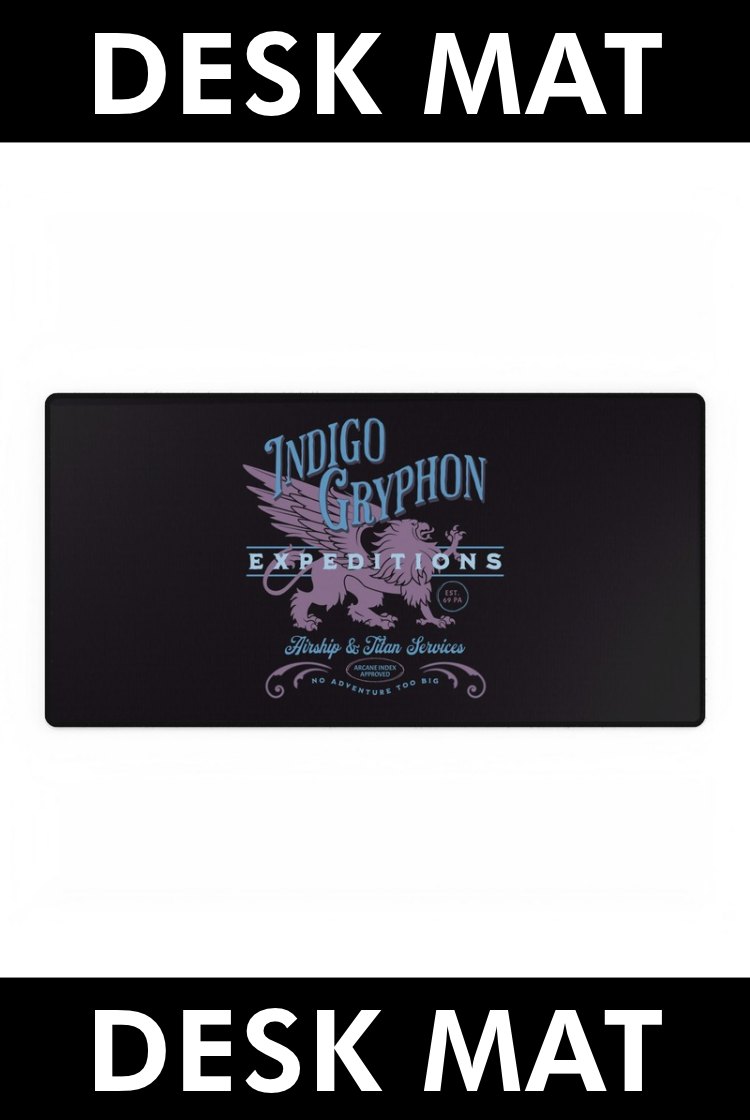 DESK MAT: Indigo Gryphon Expeditions