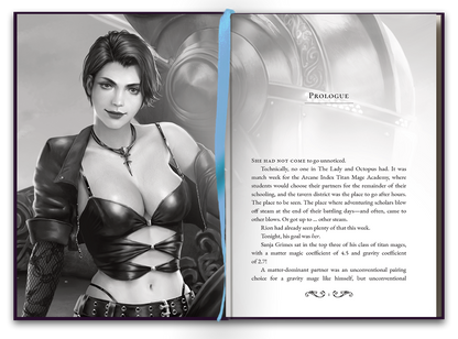 [PRE-ORDER - LATE JUNE 2026] SIGNED PRINT: Titan Mage Havoc and the Frigid Flame HARDBACK (Foil Stamped Faux Leather Painted Edges Special Edition)