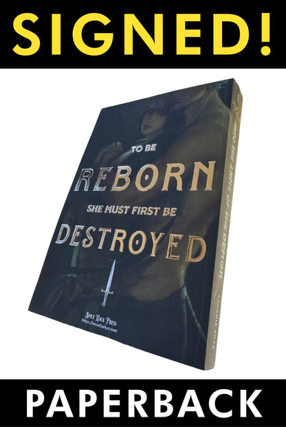 SIGNED NUMBERED PRINT: Into the Arms of the Demon (Dark Infernals #1) PAPERBACK (3D Silver Foil & Painted Edges Premium Edition)