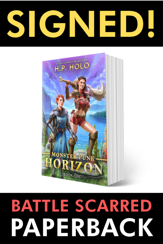 SIGNED PRINT [BATTLE SCARRED]: Monster Punk Horizon (Monster Punk Horizon #1) (Paperback)
